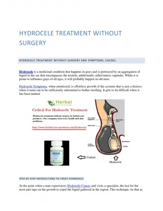 Hydrocele Treatment - slide 1
