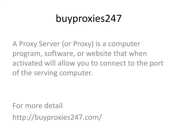 Buy Proxies 247