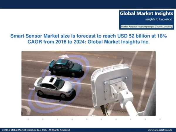 Smart Sensor Market size forecast to reach USD 52 billion by 2024