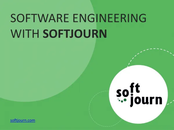 Software engineering with Softjourn