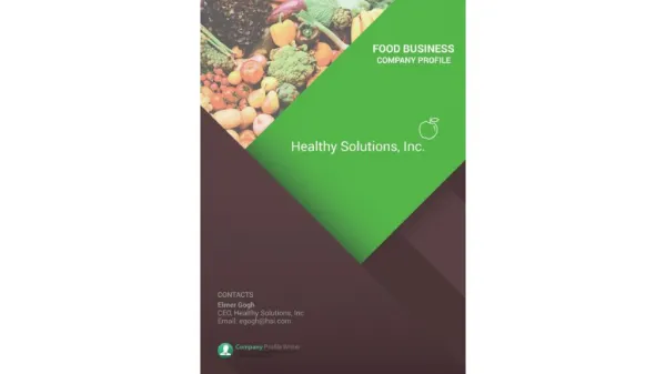 Food Business Company Profile Sample