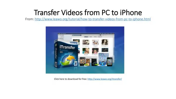 Transfer Videos from PC to iPhone