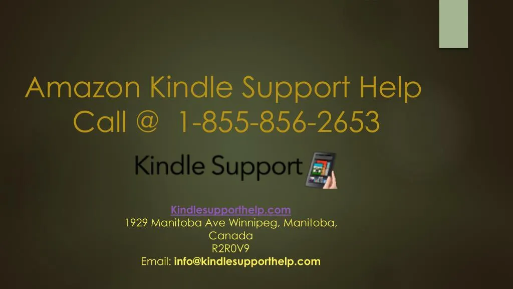 amazon kindle support help call @ 1 855 856 2653
