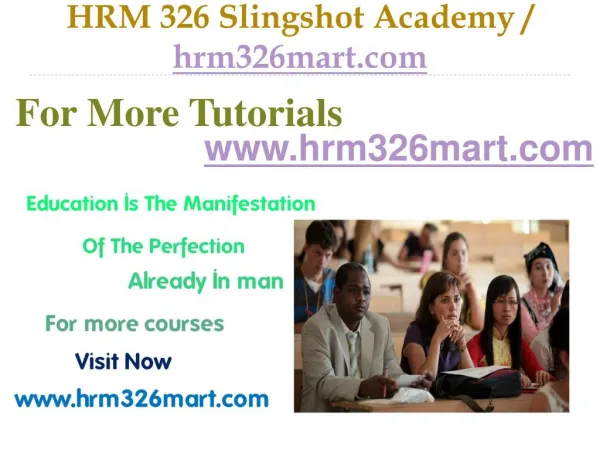 HRM 326 Slingshot Academy / hrm326mart.com