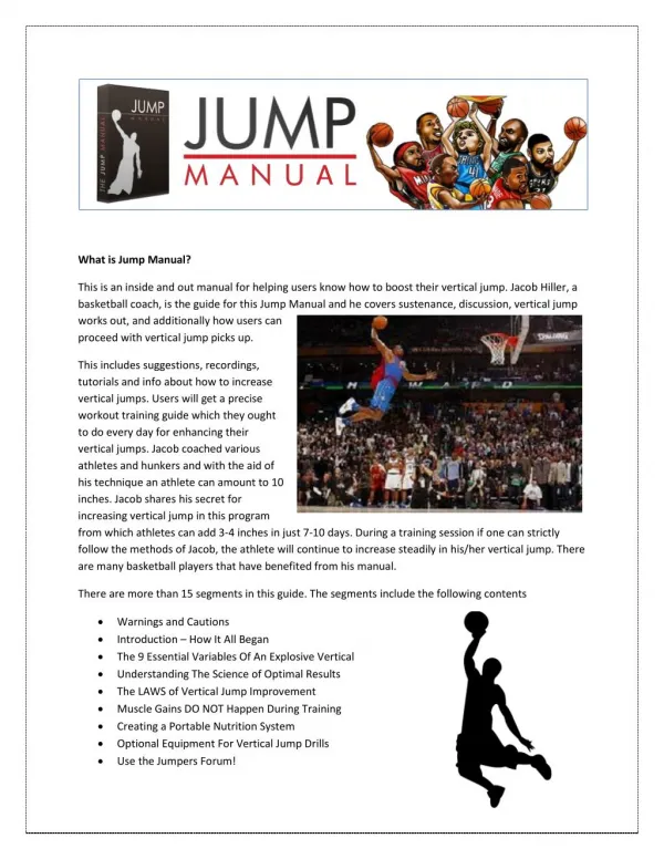 Kick-start your jump trainings with jumping manual