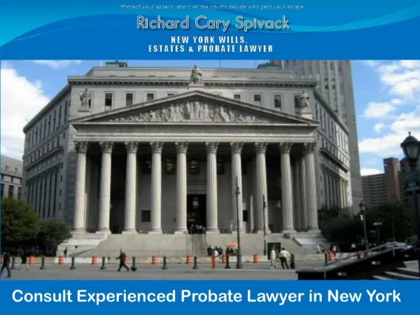 Consult Experienced Probate Lawyer in New York