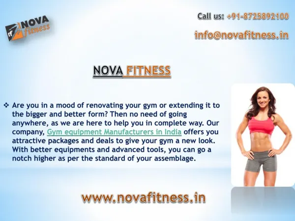 novafitness.in - Absolute gym & fitness equipment manufacturer in India
