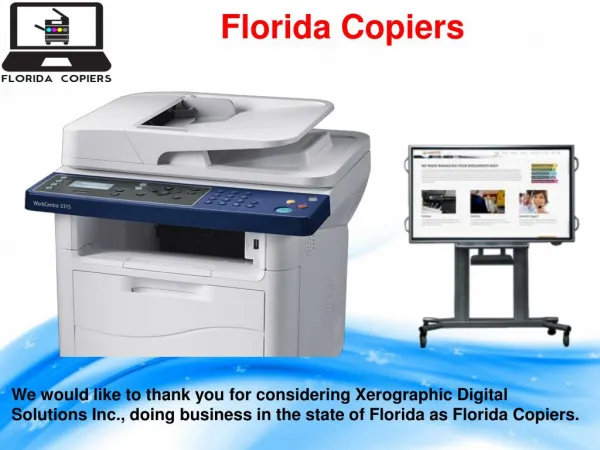 Florida Copiers Feature Products