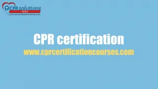CPR Courses | Online First Aid Certification - slide 1