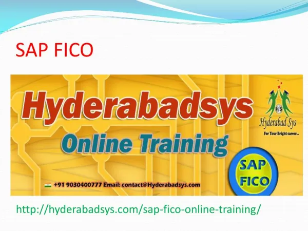 The Best SAP FICO Online Training in USA, UK, Canada.
