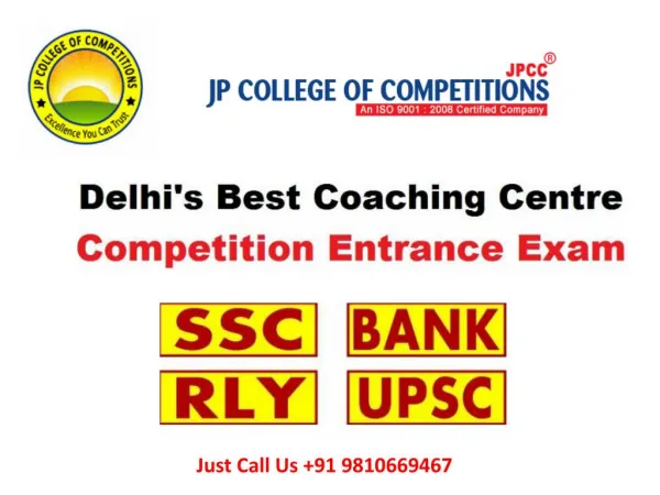 JPCCEDU - Coaching Institute for All Competitive exams of government Jobs