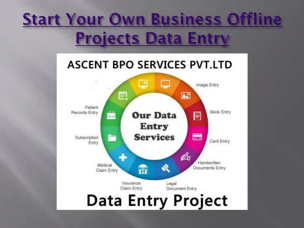 Start Your Own Business Data Entry Project