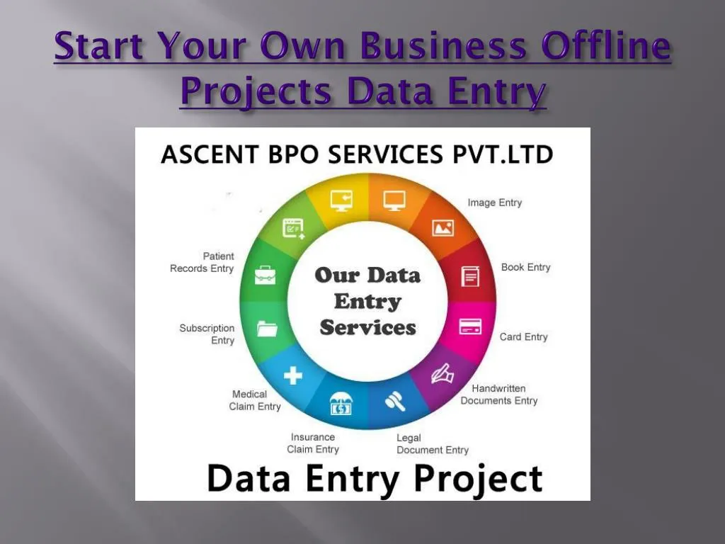 start your own business offline projects data entry
