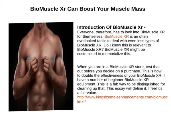 BioMuscle Xr-New And Ultimate Muscle Builder