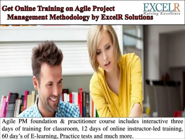 Get Online Training on Agile Project Management Methodology by ExcelR Solutions