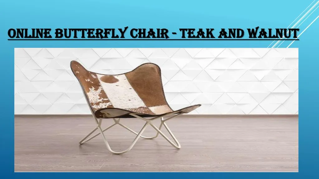 online butterfly chair teak and walnut
