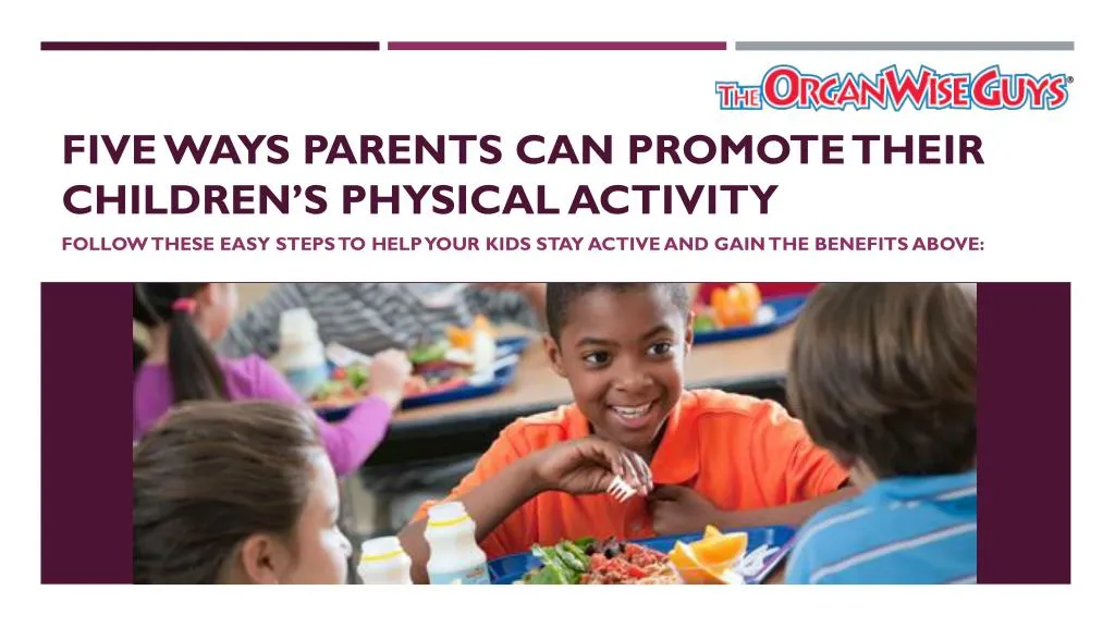 five ways parents can promote their children s physical activity