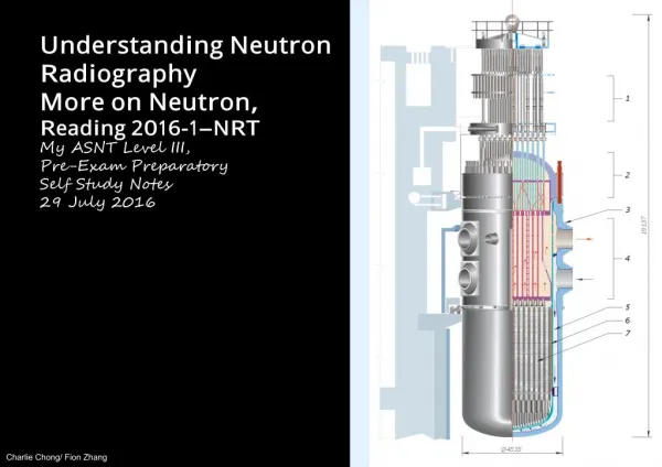 Understanding Neutron Radiography Reading VIII Part 1 of 2 13, 2016 August Post Exam Reading