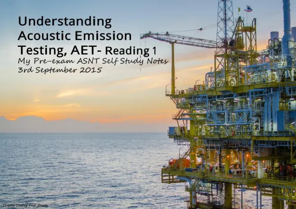 Understanding Acoustic Emission Testing- Reading 2015-1A
