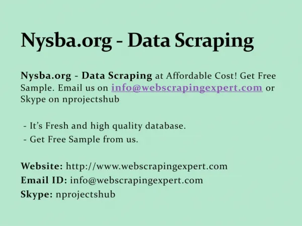 Nysba.org - Data Scraping