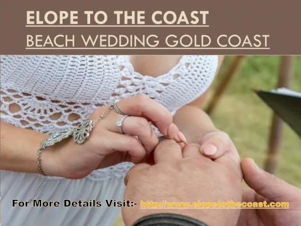 Elope To The Coast - Wedding Planner