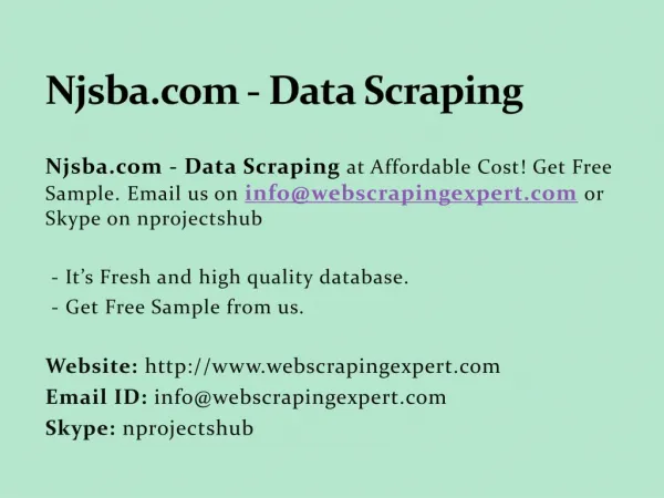 Njsba.com - Data Scraping