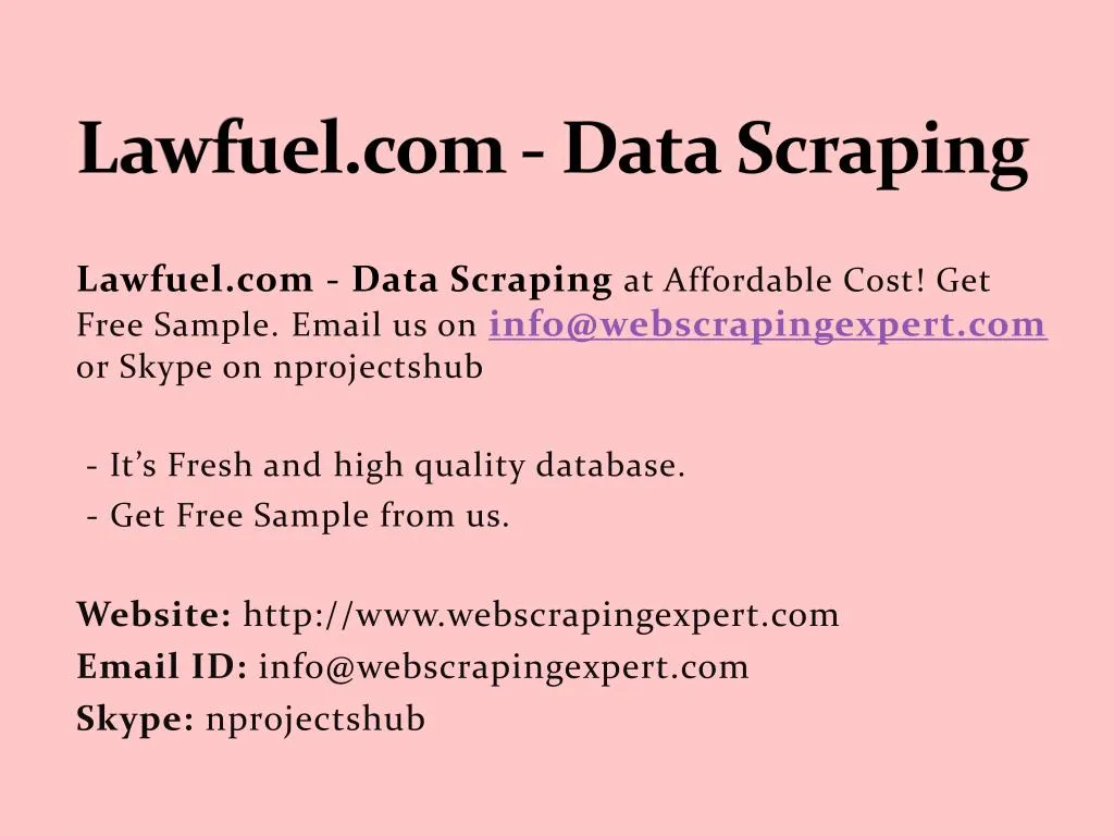 lawfuel com data scraping