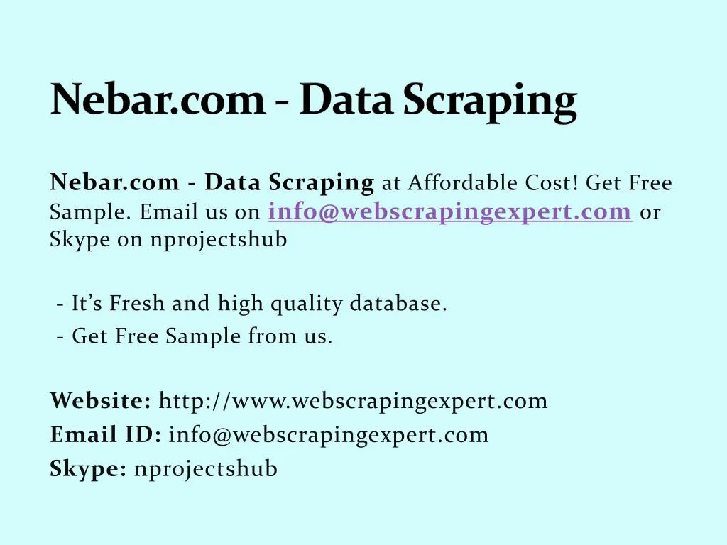 nebar com data scraping