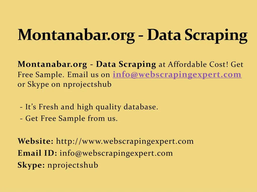 montanabar org data scraping