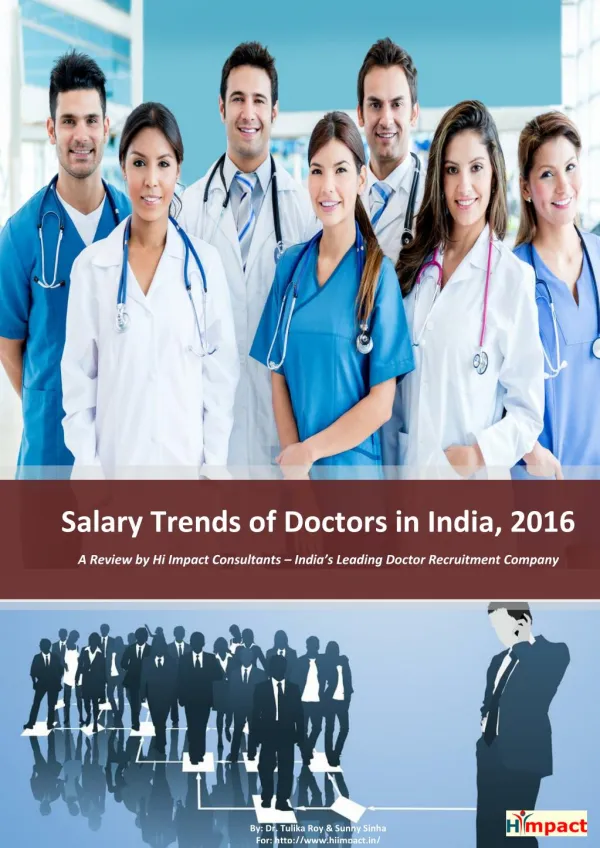 Salary Trends of Doctors in India, 2016