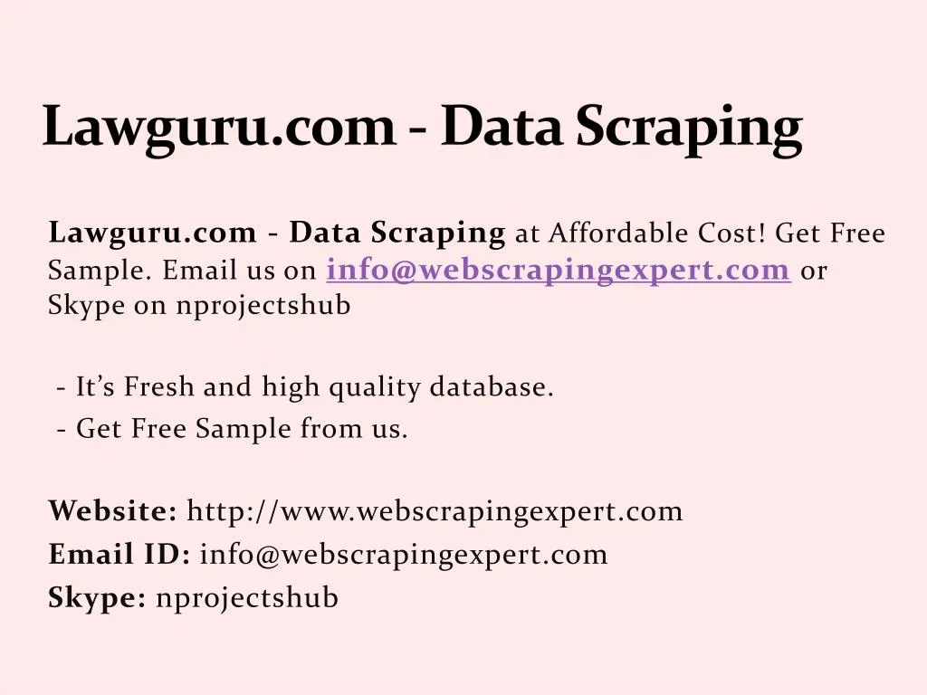 lawguru com data scraping