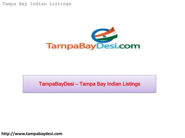TampaBayDesi – Tampa Bay Indian Listings