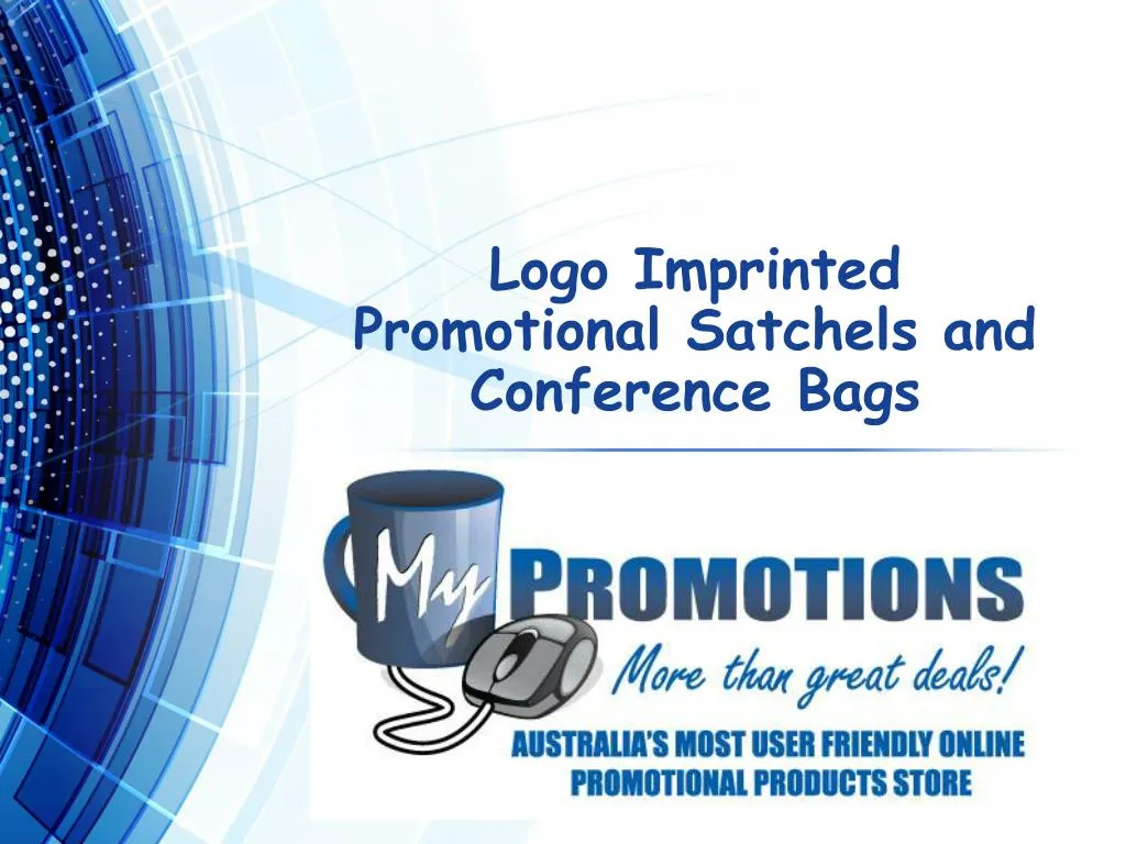 logo imprinted promotional satchels and conference bags