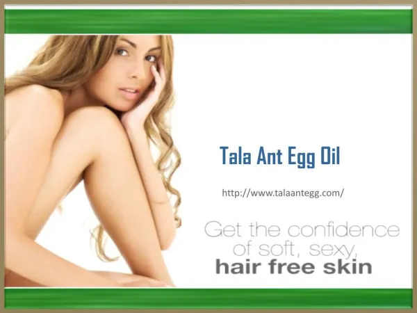 Tala Ant Oil For Hair Removal