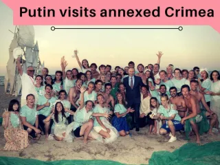 Putin visits annexed Crimea