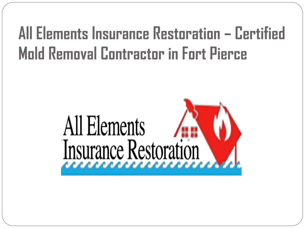 all elements insurance restoration certified mold removal contractor in fort pierce