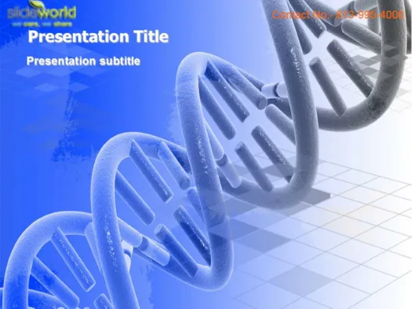 Medical DNA Theme PowerPoint Templates