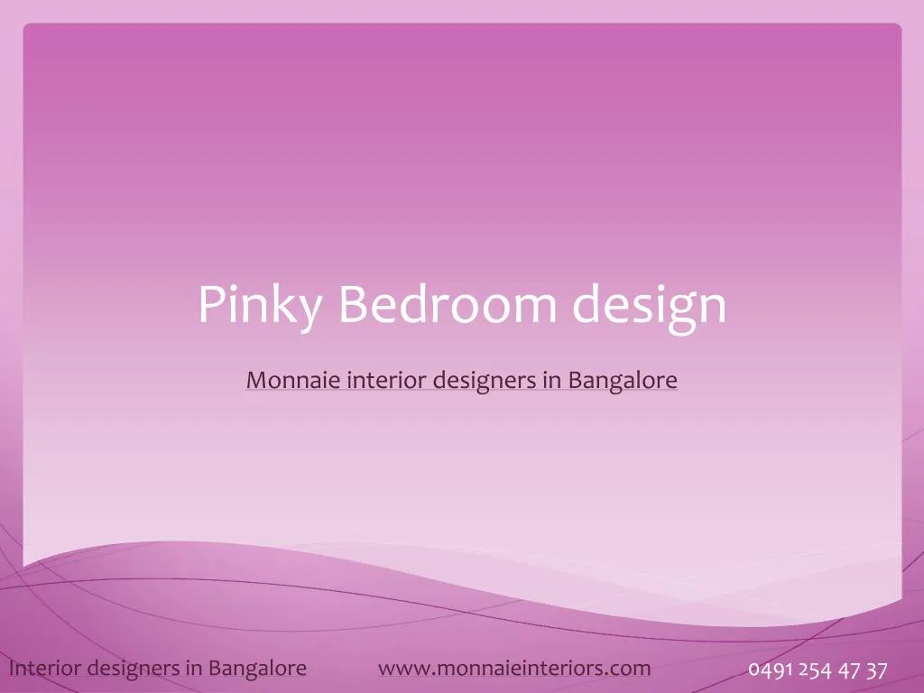 pinky bedroom design