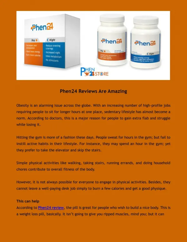 Phen24 Reviews Are Amazing