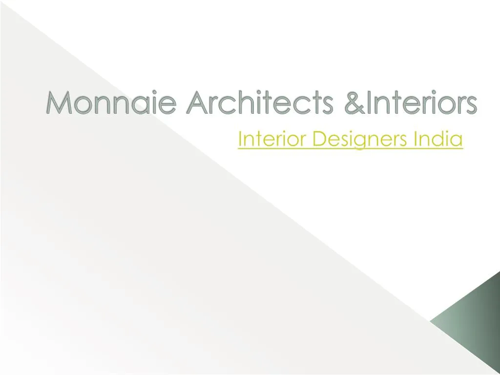 Monnaie Architects Interiors N 