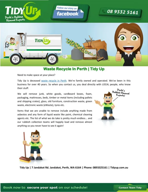 Waste Recycle In Perth | Tidy Up