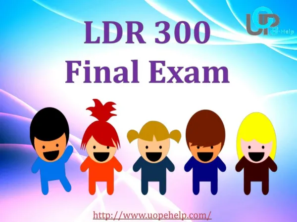 LDR 300 Final Exam Questions and Answers - UOP E Help