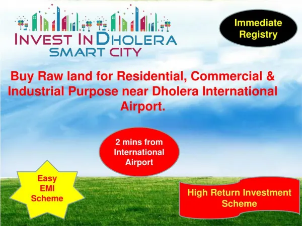 Raw land for sale in Dholera