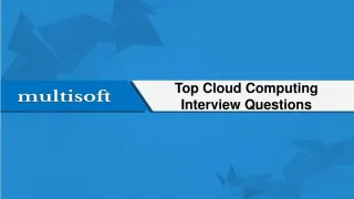 Top Cloud Computing Interview Questions - slide 1