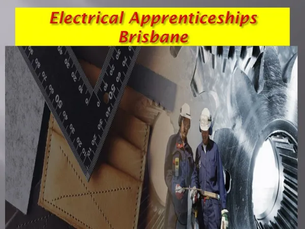 Electrical apprenticeships brisbane