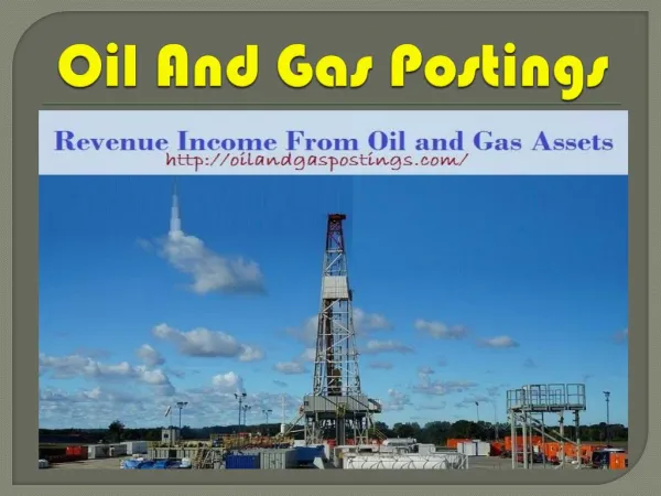 Revenue Income from Oil and Gas Assets