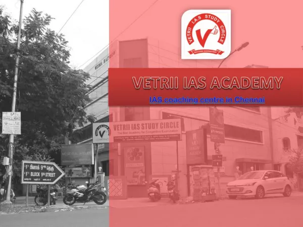 IAS coaching Centre Chennai - Vetrii IAS Academy