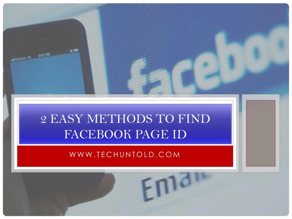 2 easy methods to find facebook page id
