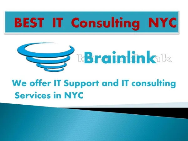 IT consulting nyc