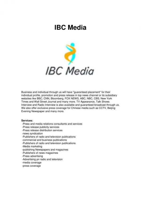 IBC Media